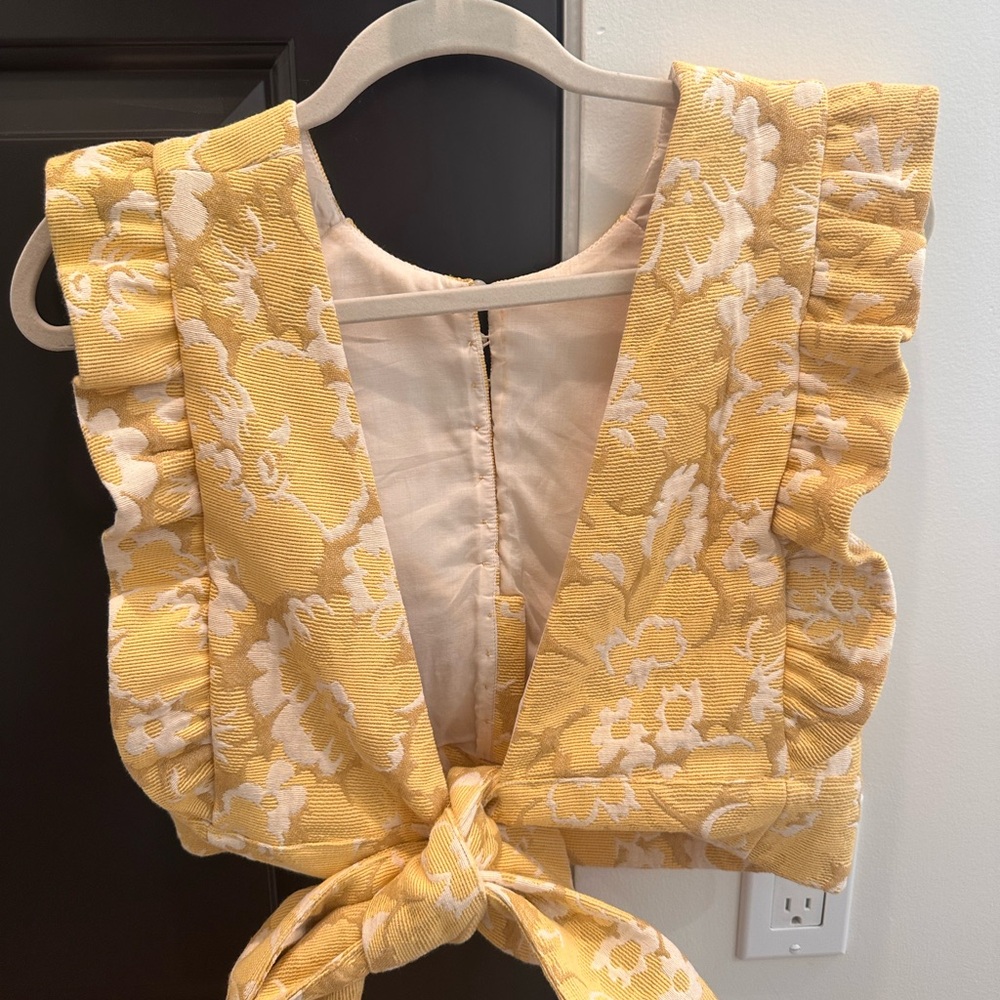 Sezane Danie Blouse Sunny Flower - Size 36 - Picture 2 of 6